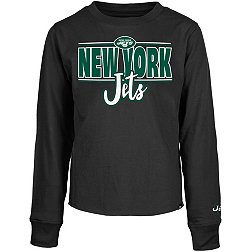 New Era Little Kids' New York Jets Script Black Long Sleeve T-Shirt