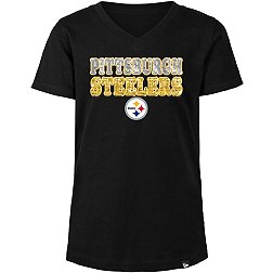 New Era Girls' Pittsburgh Steelers Sequins  T-Shirt