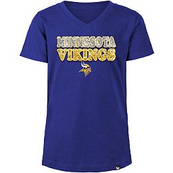 New Era Girls' Minnesota Vikings Sequins Purple T-Shirt