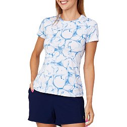 Sofibella Women's UV Feather Short Sleeve Shirt
