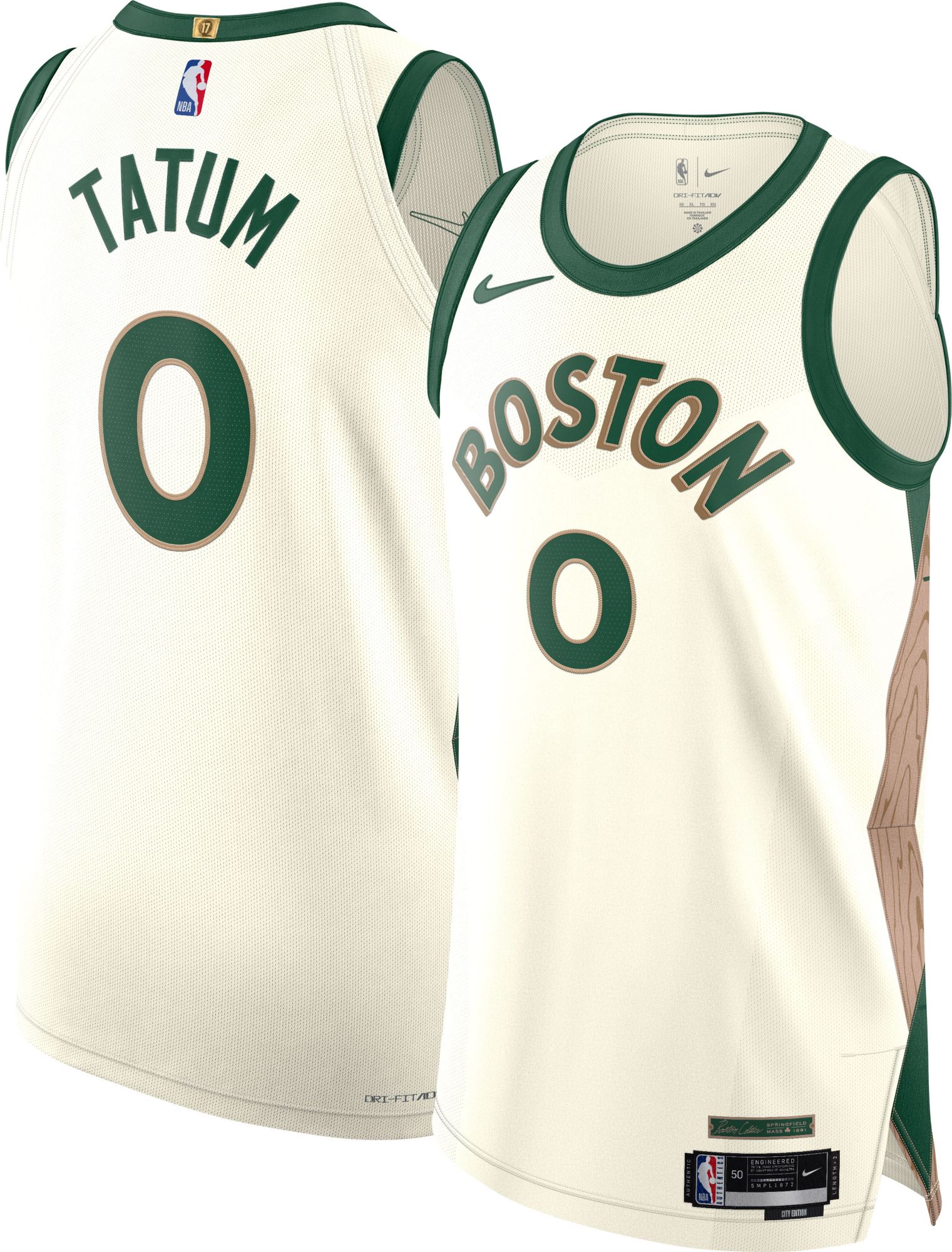 Nike Men's 2023-24 City Edition Boston Celtics Jayson Tatum #0 Authentic Jersey