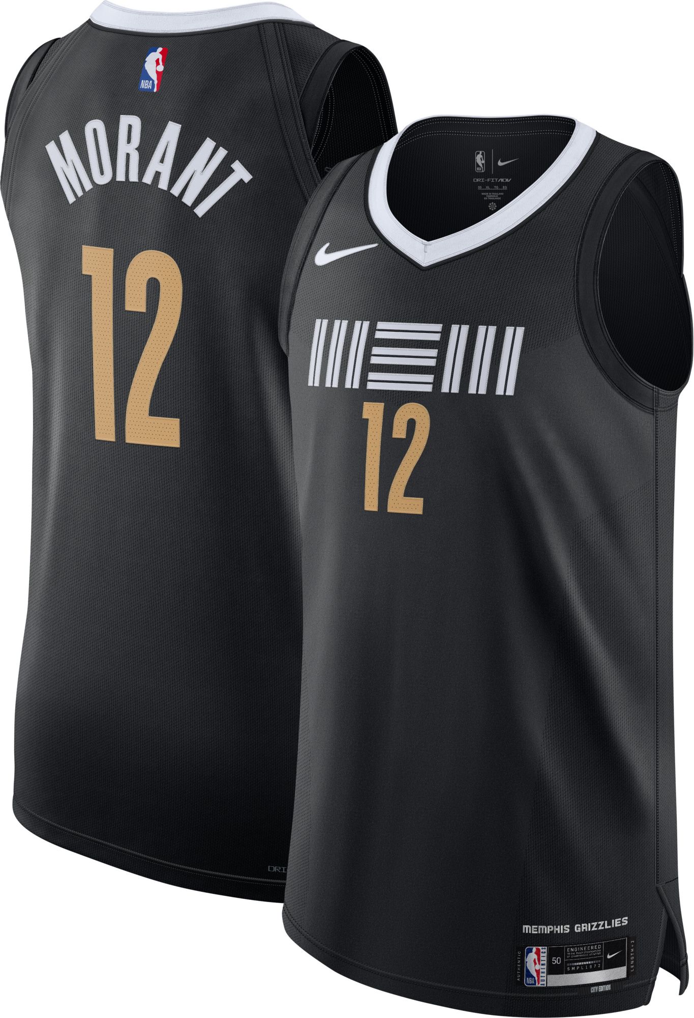 Nike Men's 2023-24 City Edition Memphis Grizzlies Ja Morant #12 Authentic Jersey