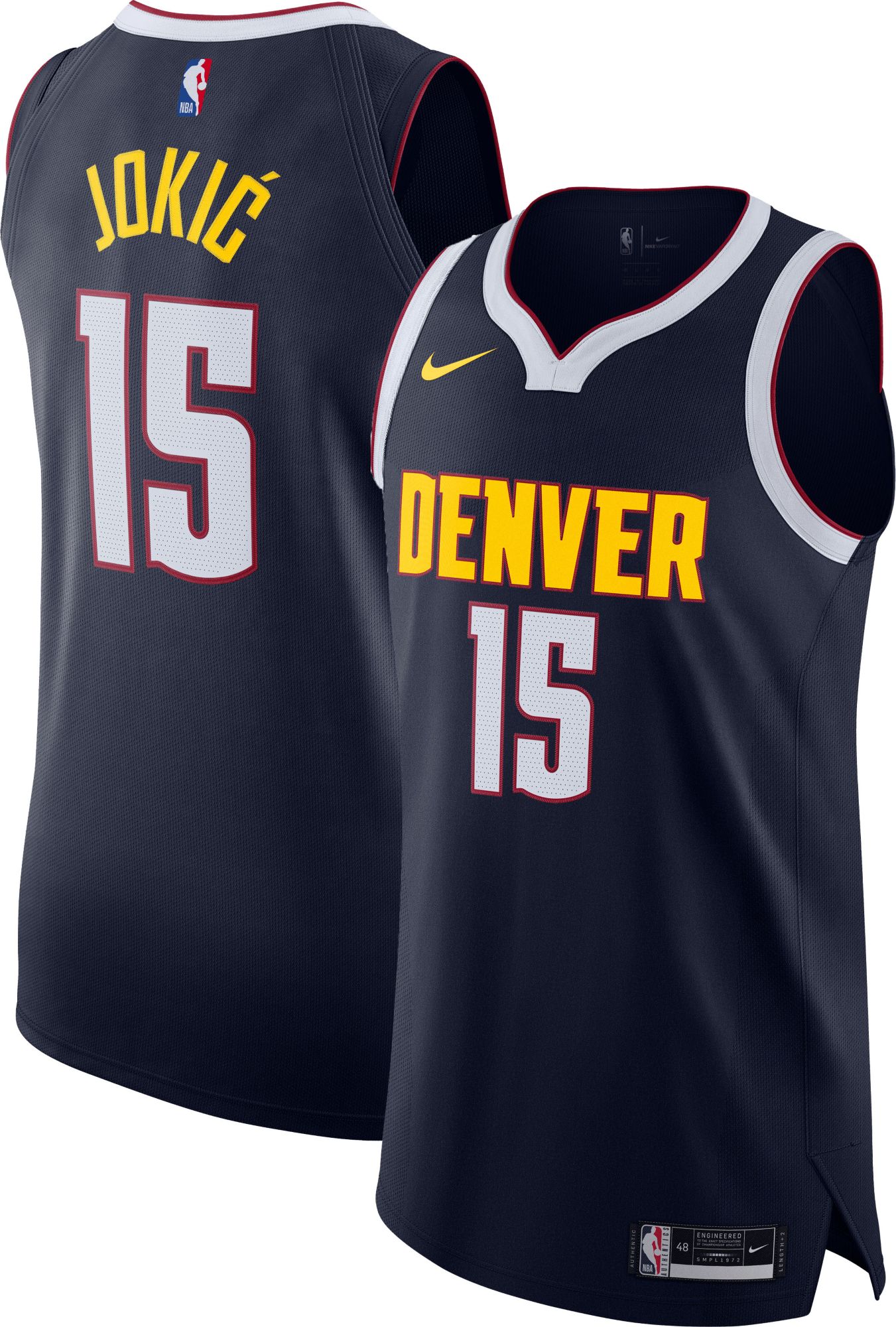 Nike Adult Denver Nuggets Nikola Jokic #15 Authentic Icon Jersey