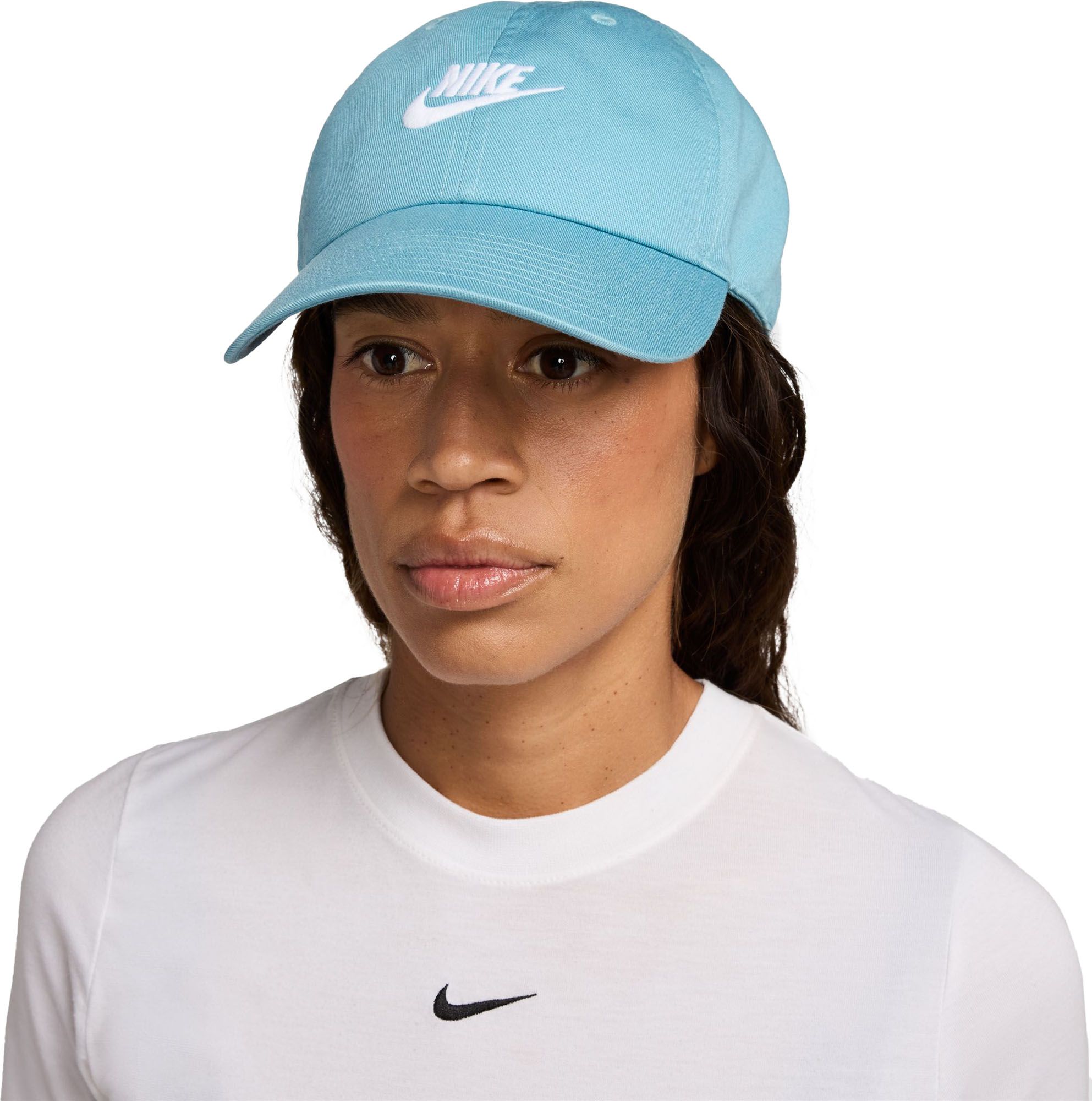 Nike Club Unstructured Futura Wash Cap Denim Turq/White thumbnail