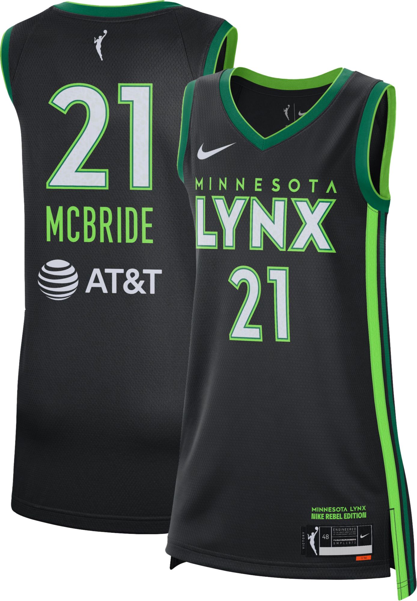 Nike Adult Minnesota Lynx Kayla McBride #21 Rebel Jersey