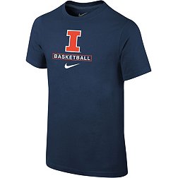 Nike Youth Illinois Fighting Illini Blue Basketball Core Cotton T-Shirt