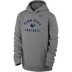 Nike Youth Penn State Nittany Lions Grey Club Fleece Football Pullover Hoodie