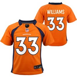 Nike Little Kids' Denver Broncos Javonte Williams #33 Orange Game Jersey