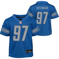 Nike Little Kids' Detroit Lions Aidan Hutchinson #97 Blue Game Jersey