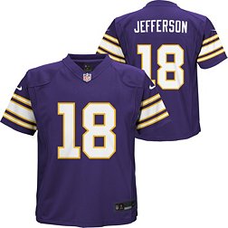 Nike Little Kids' Minnesota Vikings Justin Jefferson #18 Alternate Purple Game Jersey