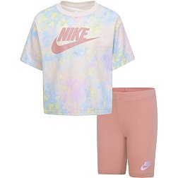 Nike Little Girls' Boxy Tee and Bike Shorts
