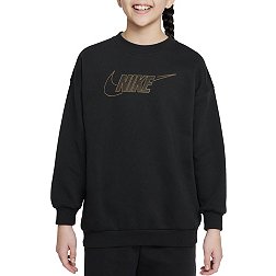 Nike Girls' Sportswear Club Fleece Shine Crewneck