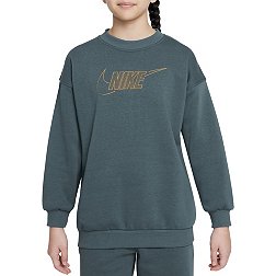 Nike Girls' Sportswear Club Fleece Shine Crewneck