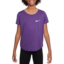 All in Motion Kids Activewear Girls Top Short Sleeve Purple Size XL 14-16