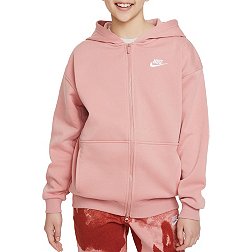 Nike Girls' Sportswear Club Fleece Oversized Full-Zip Hoodie