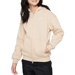 Nike Girls' Sportswear Club Fleece Oversized Full-Zip Hoodie