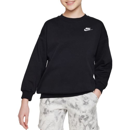ナイキ Nike Sportswear クラブ Fleece Crew Neck Sweatshirt レディース パーカー スウェット Dark G Nike Sportswear Club Fleece Women's Crew-Neck Sweatshirt