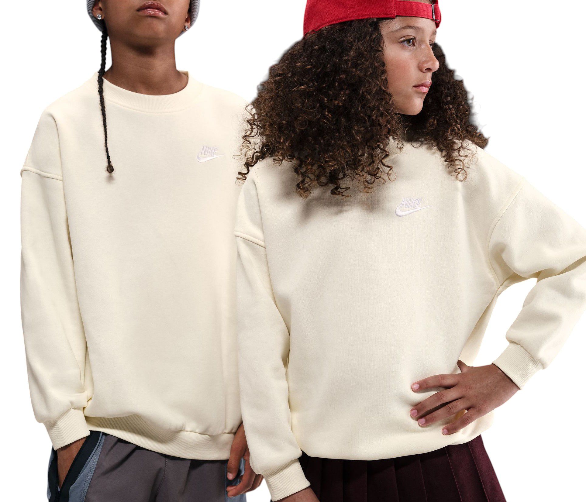 Nike Girls' Sportswear Club Fleece Oversized Sweatshirt