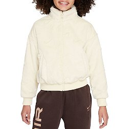 Nike Girls' Sportswear Faux Fur Jacket