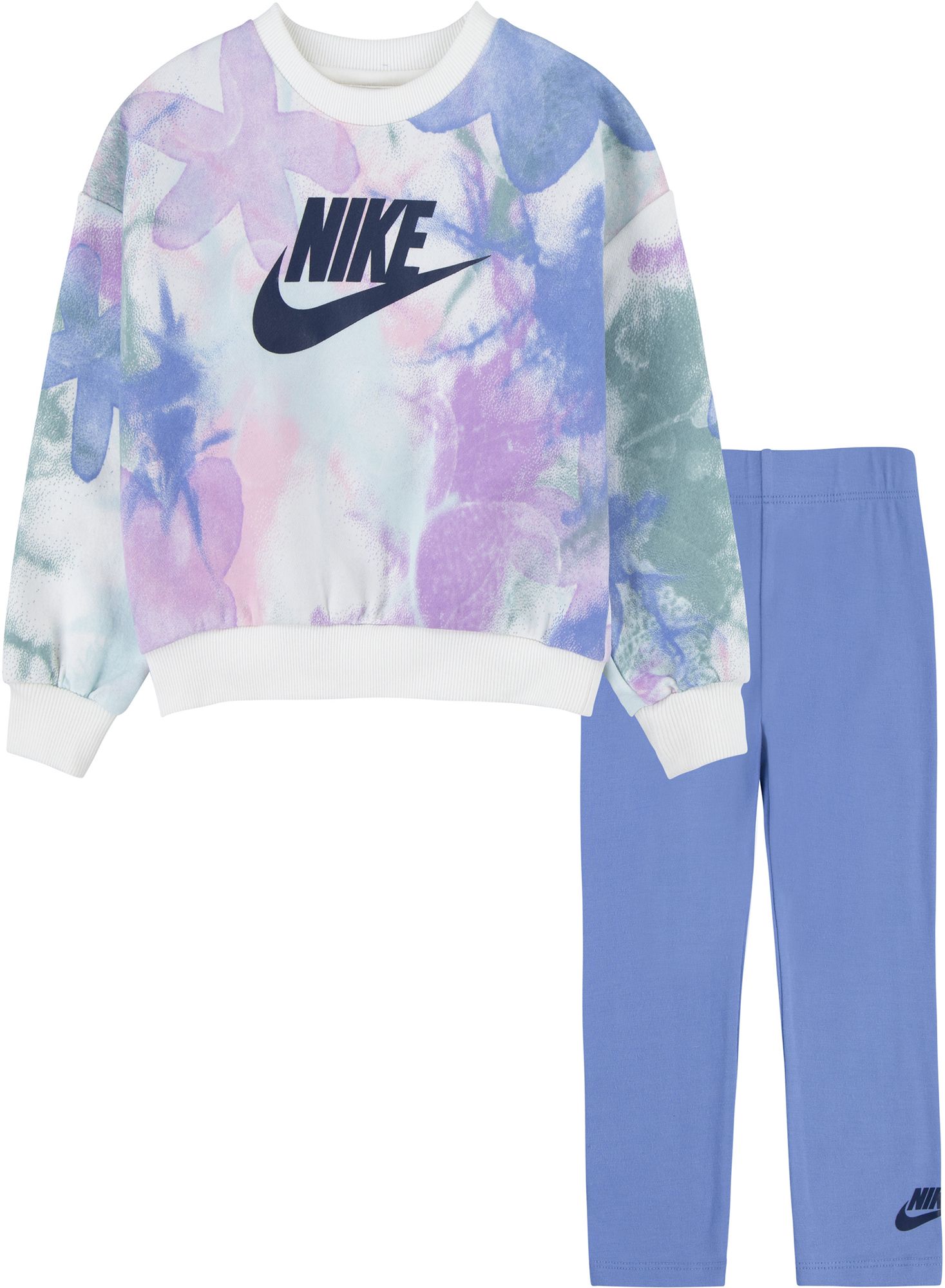 Nike Toddler Girls SciDye Crew and Leggings Set 2T Nike Polar
