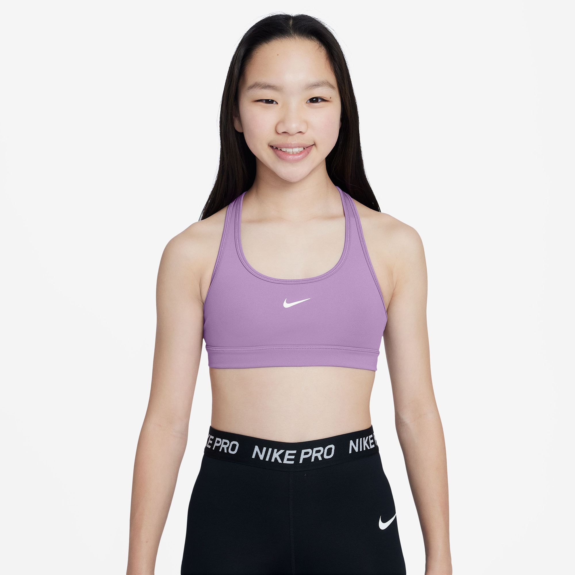 Nike Girls' Pro Dri-FIT Swoosh Sports Bra
