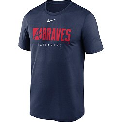 Nike Men's Atlanta Braves Navy Knock Legend T-Shirt