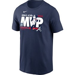 Nike Men's Atlanta Braves Ronald Acuña Jr. Navy MVP T-Shirt
