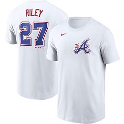 Nike Men's Atlanta Braves Austin Riley #27 White T-Shirt