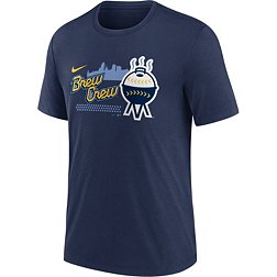Nike Men's Milwaukee Brewers City Connect Tri-Blend T-Shirt