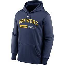 Nike Men's 2023 Postseason Milwaukee Brewers Authentic Collection Pullover Hoodie