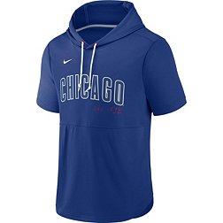 Nike Men's Chicago Cubs Blue Springer Short Sleeve Hoodie