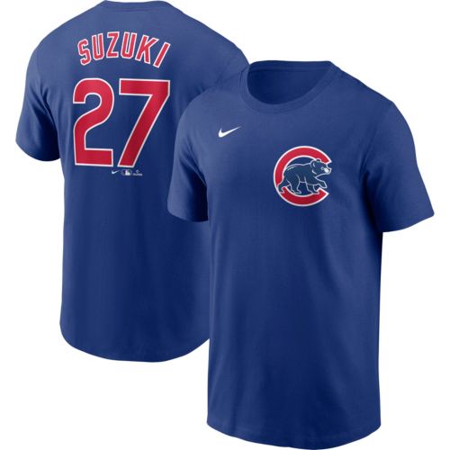MLB Men's Chicago Cubs Seiya Suzuki #27 Light Blue Replica