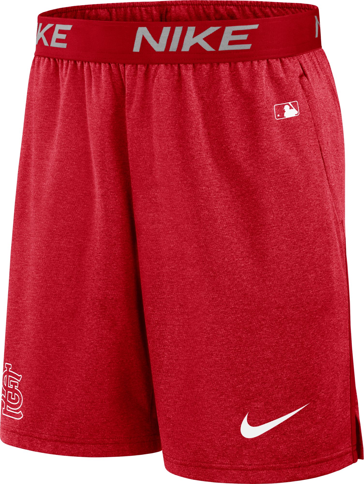 Nike Men's St. Louis Cardinals Red Authentic Collection Knit Shorts