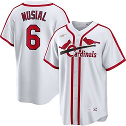 Nike Men's St. Louis Cardinals Cooperstown Stan Musial #6 White Cool Base Jersey