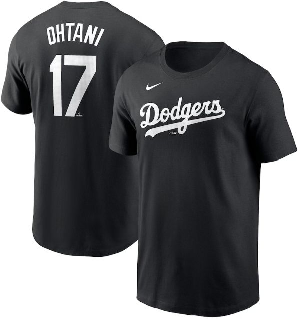 Nike Men's Los Angeles Dodgers Shohei Ohtani #17 Black Alternate 