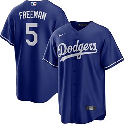 Nike Men's Los Angeles Dodgers Freddie Freeman #5 Royal Cool Base Alternate Jersey