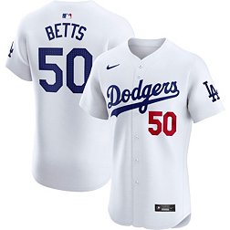 Nike Men's Los Angeles Dodgers Mookie Betts #50 White Home Elite Jersey