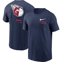 Nike Men's Cleveland Guardians Navy Over Shoulder T-Shirt
