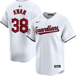 Nike Men's Cleveland Guardians Steven Kwan #38 White Limited Vapor Jersey