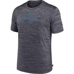 Nike Men's Miami Marlins Black Authentic Collection Velocity T-Shirt