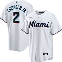 Nike Men's Miami Marlins Jazz Chisholm Jr. #2 White Cool Base Home Jersey