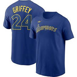 Nike Men's Seattle Mariners Cooperstown Ken Griffey Jr. #24 Blue T-Shirt