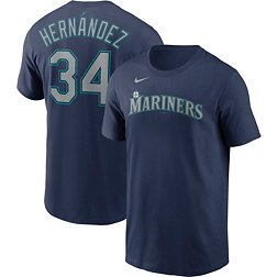 Nike Men's Seattle Mariners Félix Hernández#34 Navy T-Shirt
