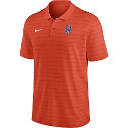Nike Men's New York Mets Orange Authentic Collection  Stripe Polo