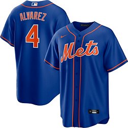 Nike Men's New York Mets Francisco Alvarez #4 Royal Cool Base Jersey