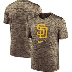 Nike Men's San Diego Padres Brown Logo Velocity T-Shirt