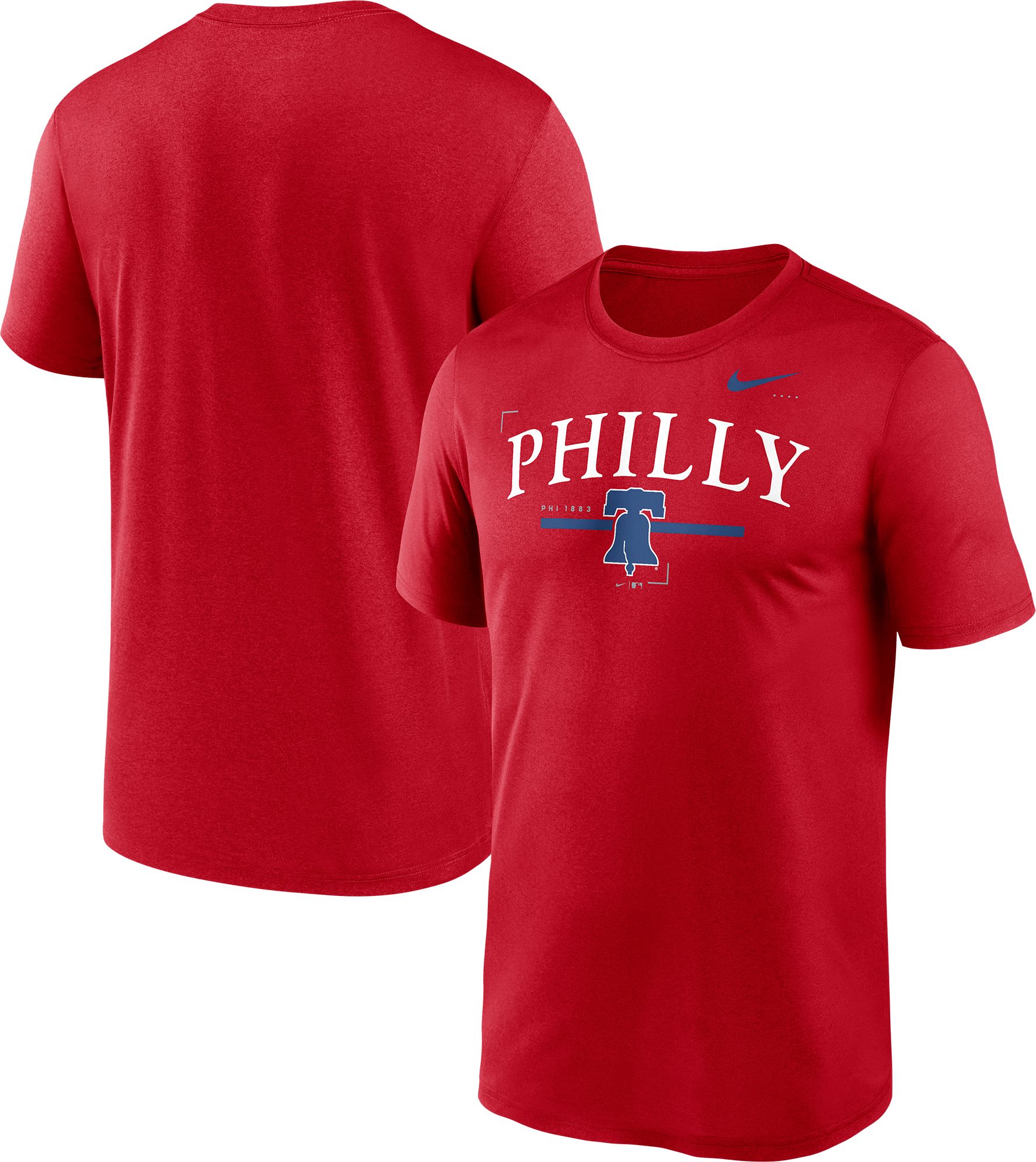 Youth Nike Rhys Hoskins Royal Philadelphia Phillies Player Name & Number  T-Shirt