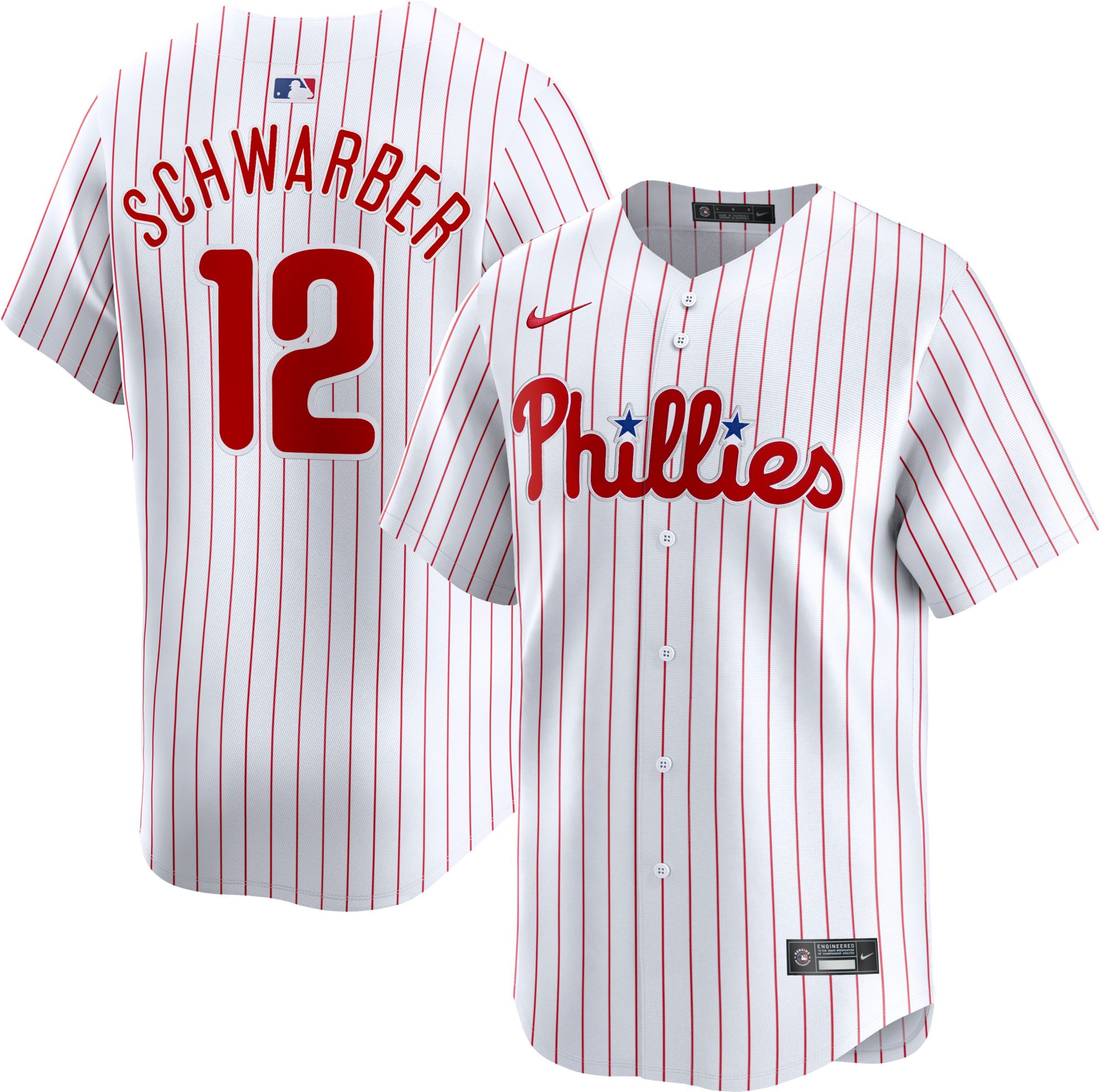 Philadelphia Phillies Split Replica Bryce Harper White/Red Jersey