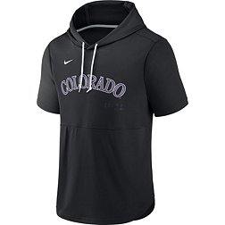 Nike Men's Colorado Rockies Black Springer Short Sleeve Hoodie