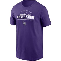 Nike Men's Colorado Rockies Purple Team Engineered T-Shirt